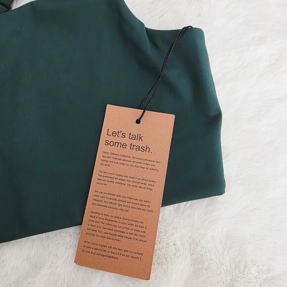 Girlfriend Collective Simone High Support Sports Bra Moss Green XL NWT - Picture 11 of 15